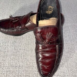 Men's Florsheim Men's Como Tassel Burgundy Leather Loafers(122)